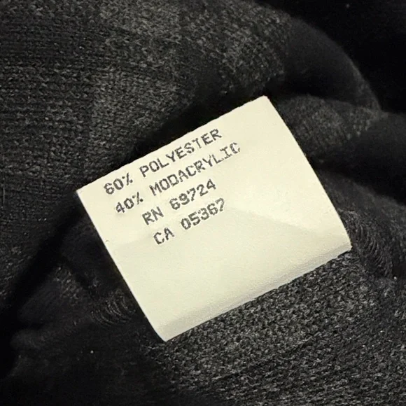 Vintage Columbia Black Geometric Fleece Pullover Made in USA. XL - Picture 8 of 10